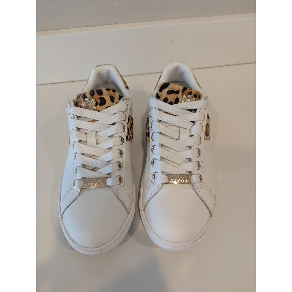 Holland Cooper Knightsbridge Court Trainer Size UK 3 Us 5-5.5 Sneakers Leopard